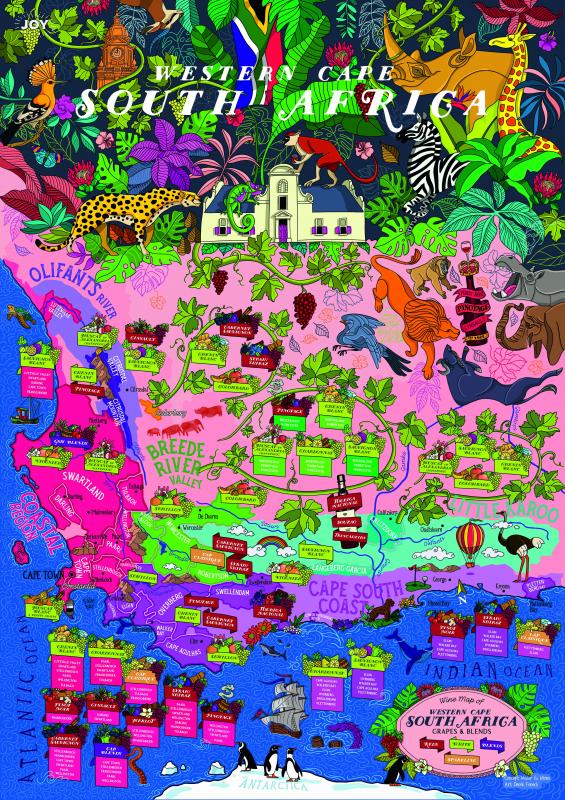 Water & Wines South Africa, Wine Puzzle 1000 Palan Palapeli