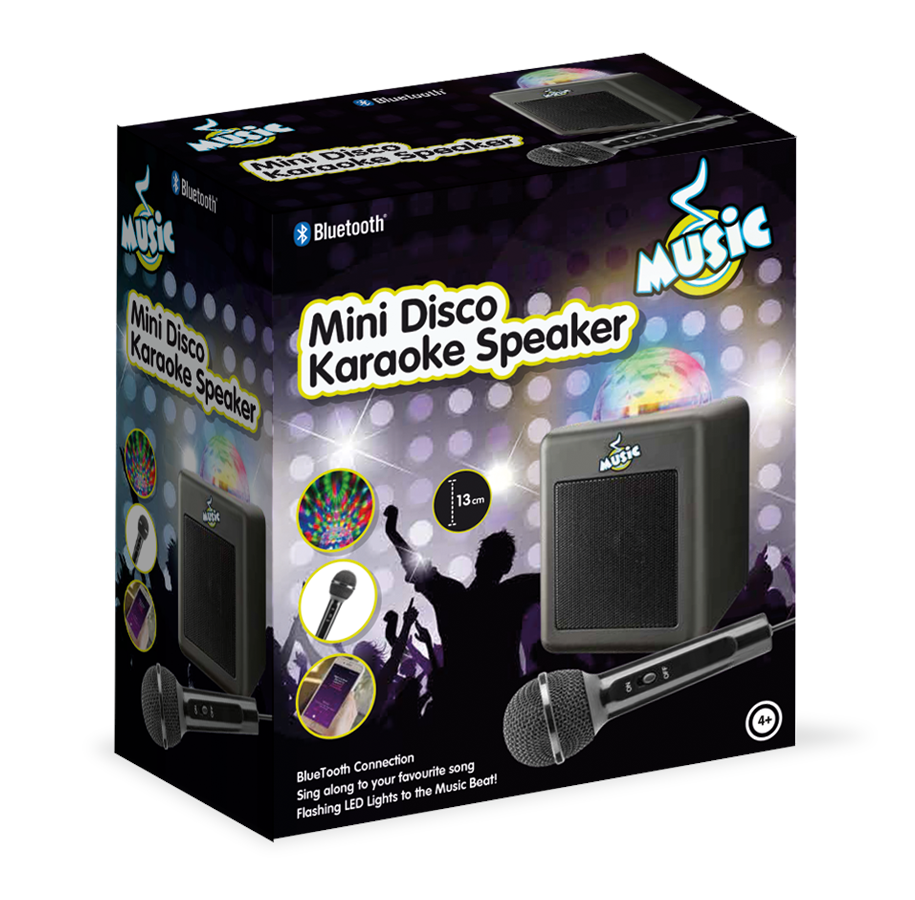Mini Disco Karaoke Mikrofoni ja Kaiutin Discovalolla
