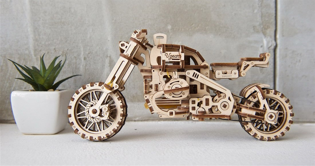 Ugears Scrambler UGR-10 With Sidecar