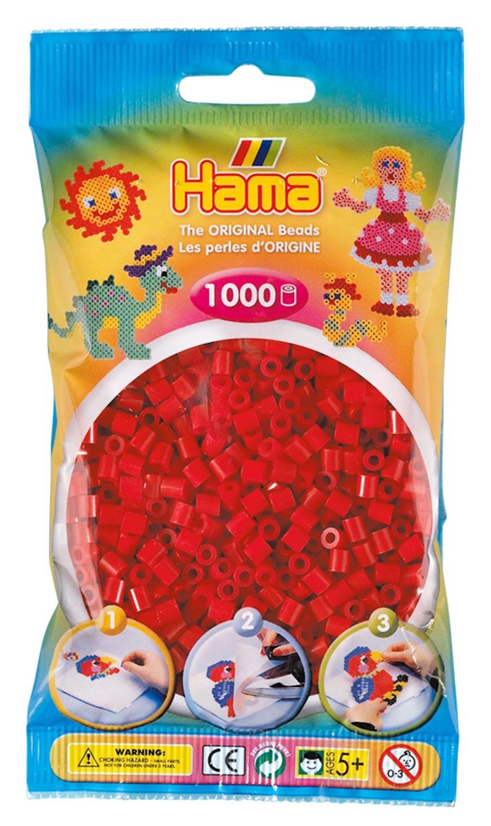 Hama Helmet Midi 1000 kpl Tumma Punainen