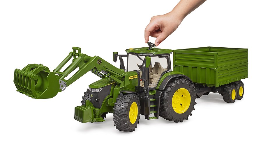 Bruder 03155 John Deere Traktori ja Traileri 1:16