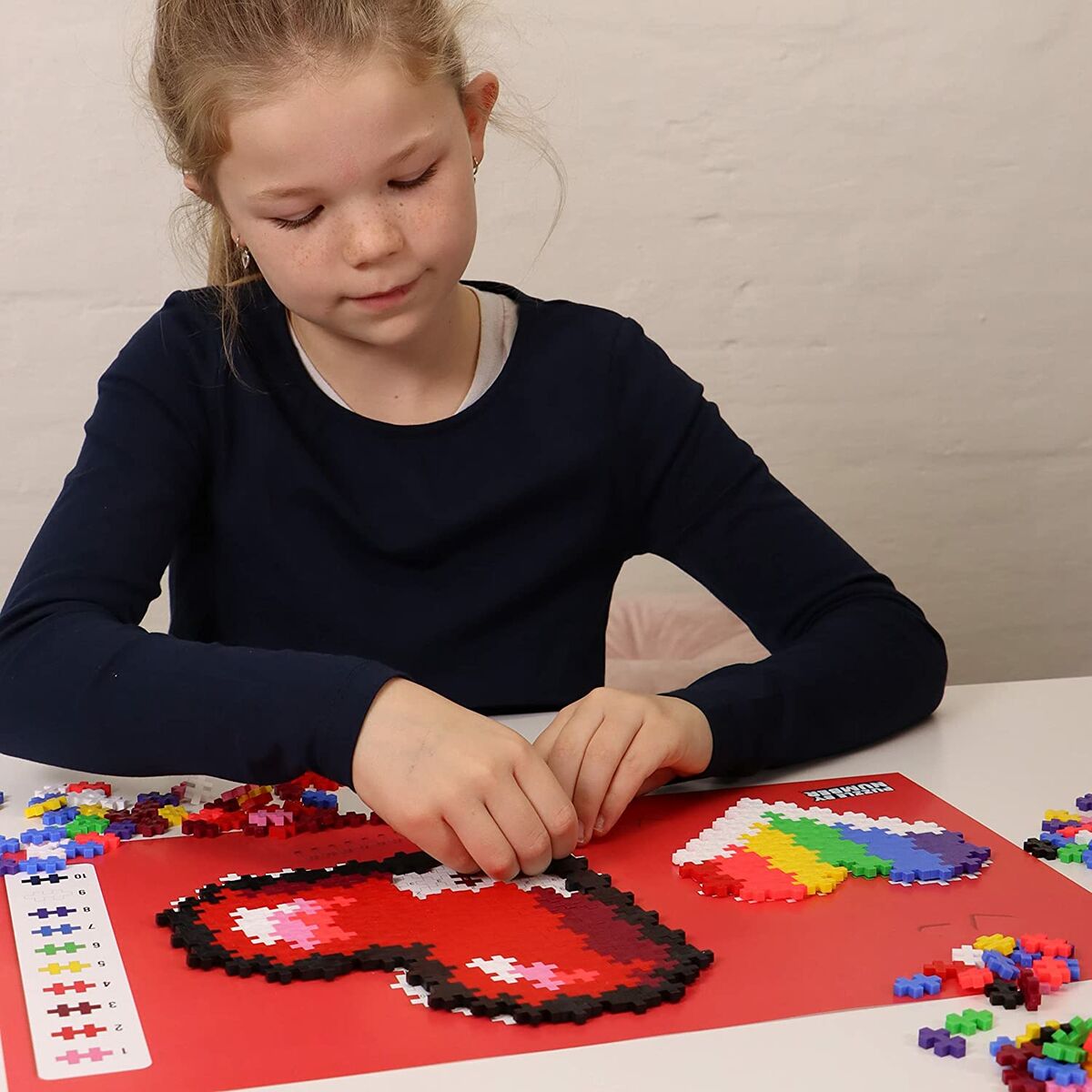 Plus Plus Puzzle By Numbers Sydämet