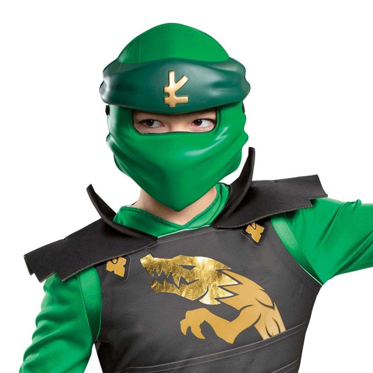Ninjago Lloyd Vihreä Puku ja Naamari M (7-8v/127-136cm)