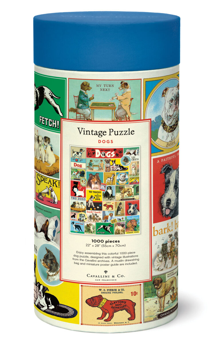 Cavallini & Co. Vintage Puzzle 1000 palaa Dogs