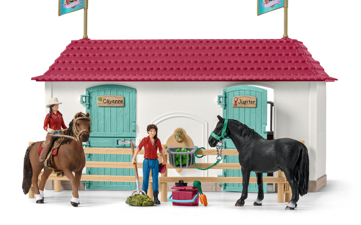 Schleich Suuri Hevostila jossa asuintalo ja talli