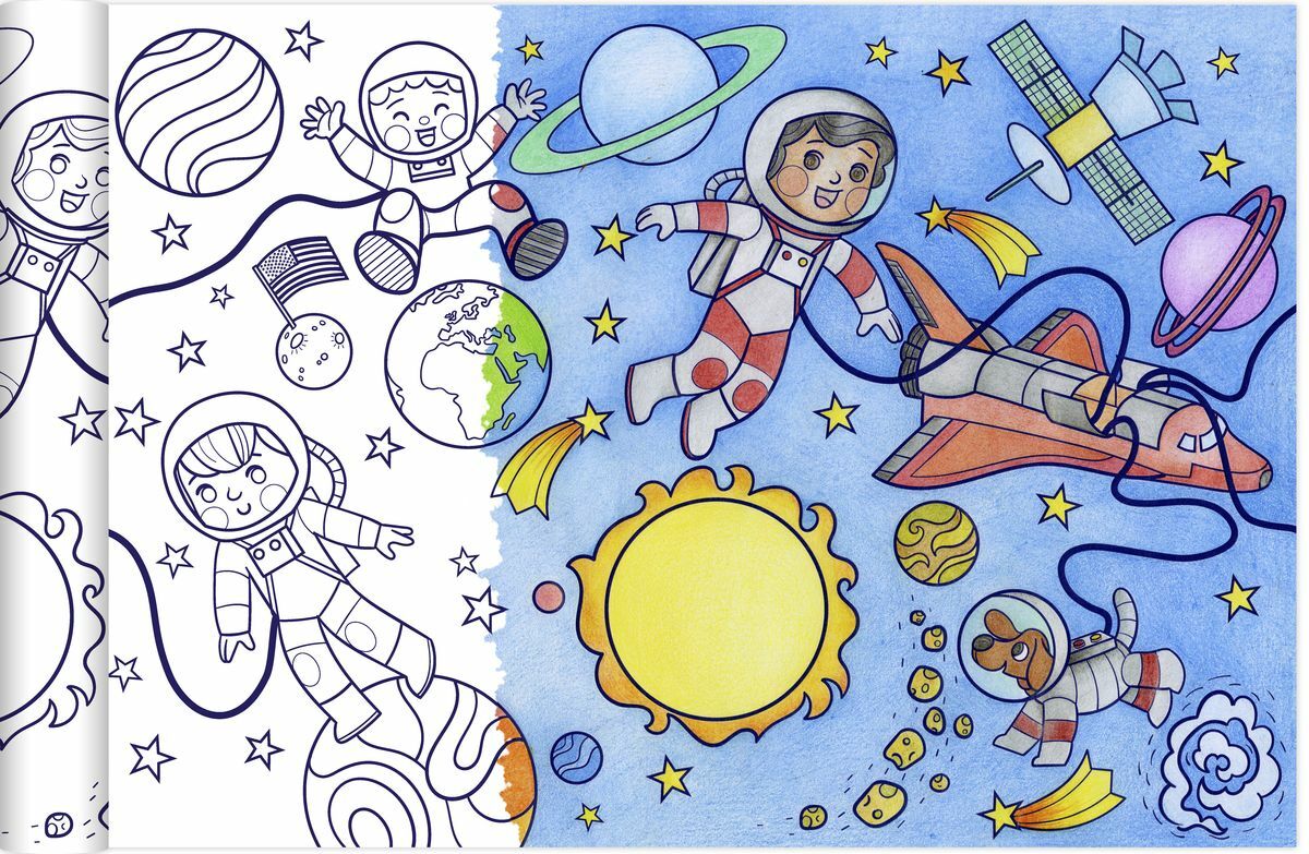 Graffy Roll Väritysrulla Avaruus