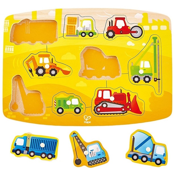 Hape Puinen palapeli Työkoneet