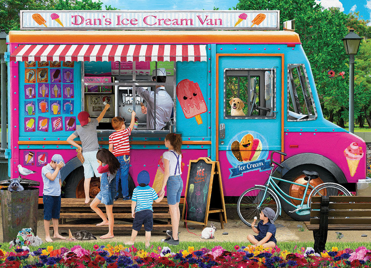 Eurographics Puzzle 1000 Palan Palapeli Dans Ice Cream Van