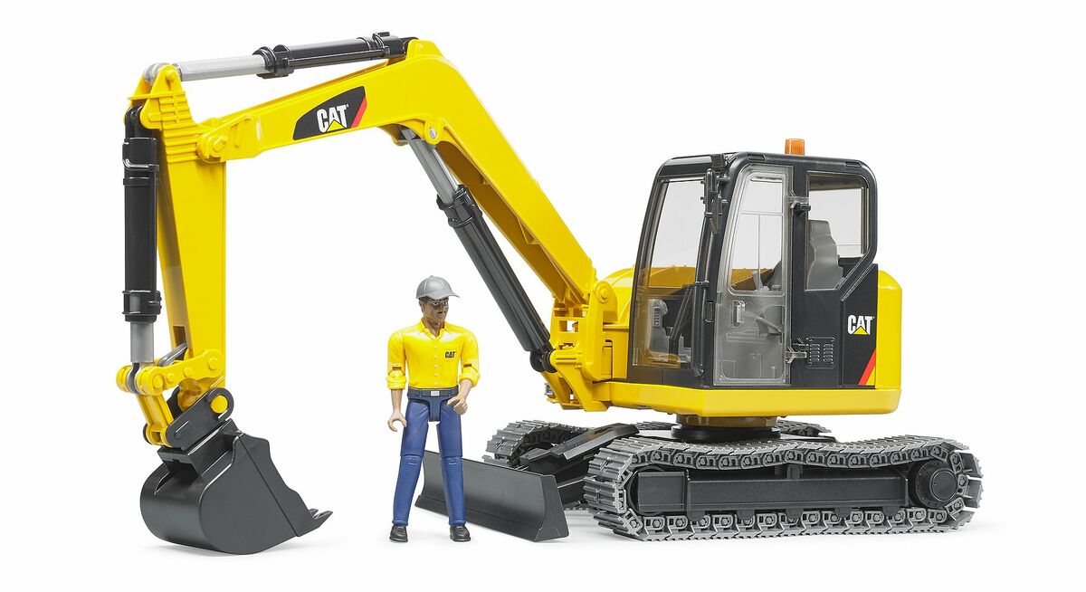 Bruder 02466 Caterpillar Telakaivinkone ja Kuljettaja
