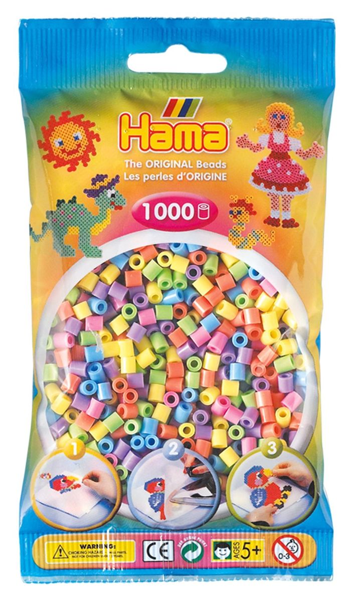 Hama Helmet Midi 1000 kpl Pastellimix