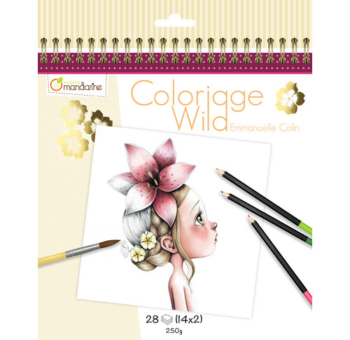 Värityskirja Coloriage Wild Lapset 28 kuvaa