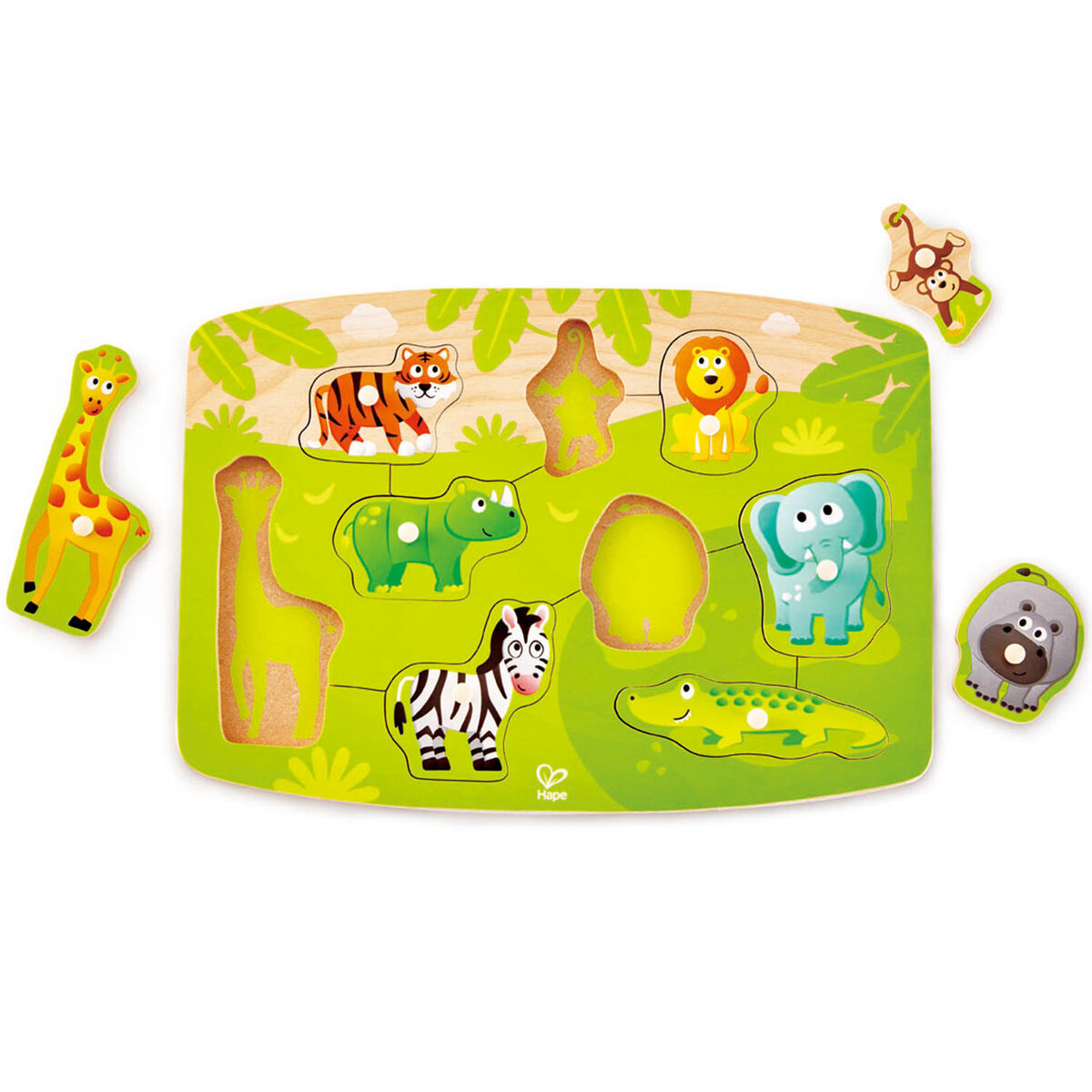 Hape Puinen Nuppipalapeli Villieläimet
