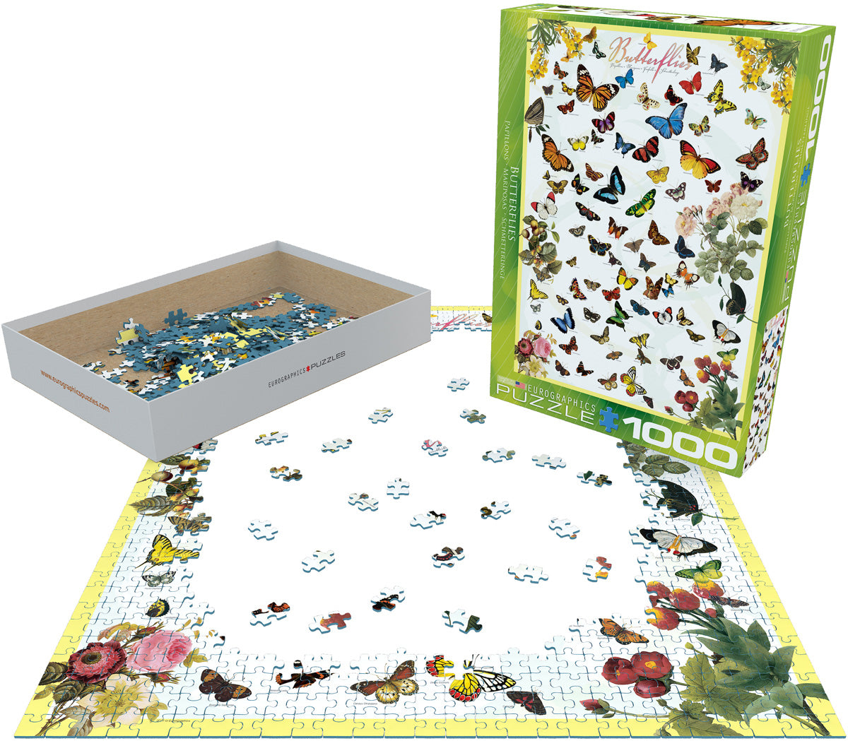 Eurographics 1000 Palan Palapeli Butterflies