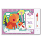 Djeco Vedellä värjättävät kuvat Piilossa Metsässä