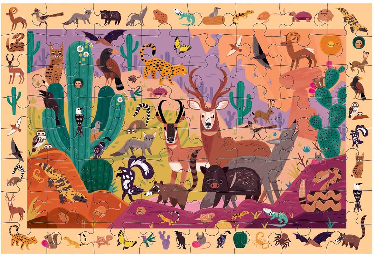 Mudpuppy Search & Find Puzzle 64 Palaa Aavikko