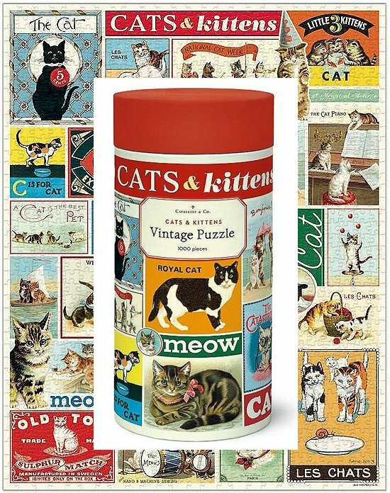 Cavallini & Co. Vintage Puzzle 1000 palaa Cats and Kittens
