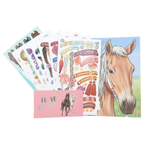 Miss Melody Väritys- ja Tarrakirja Horses Blaze