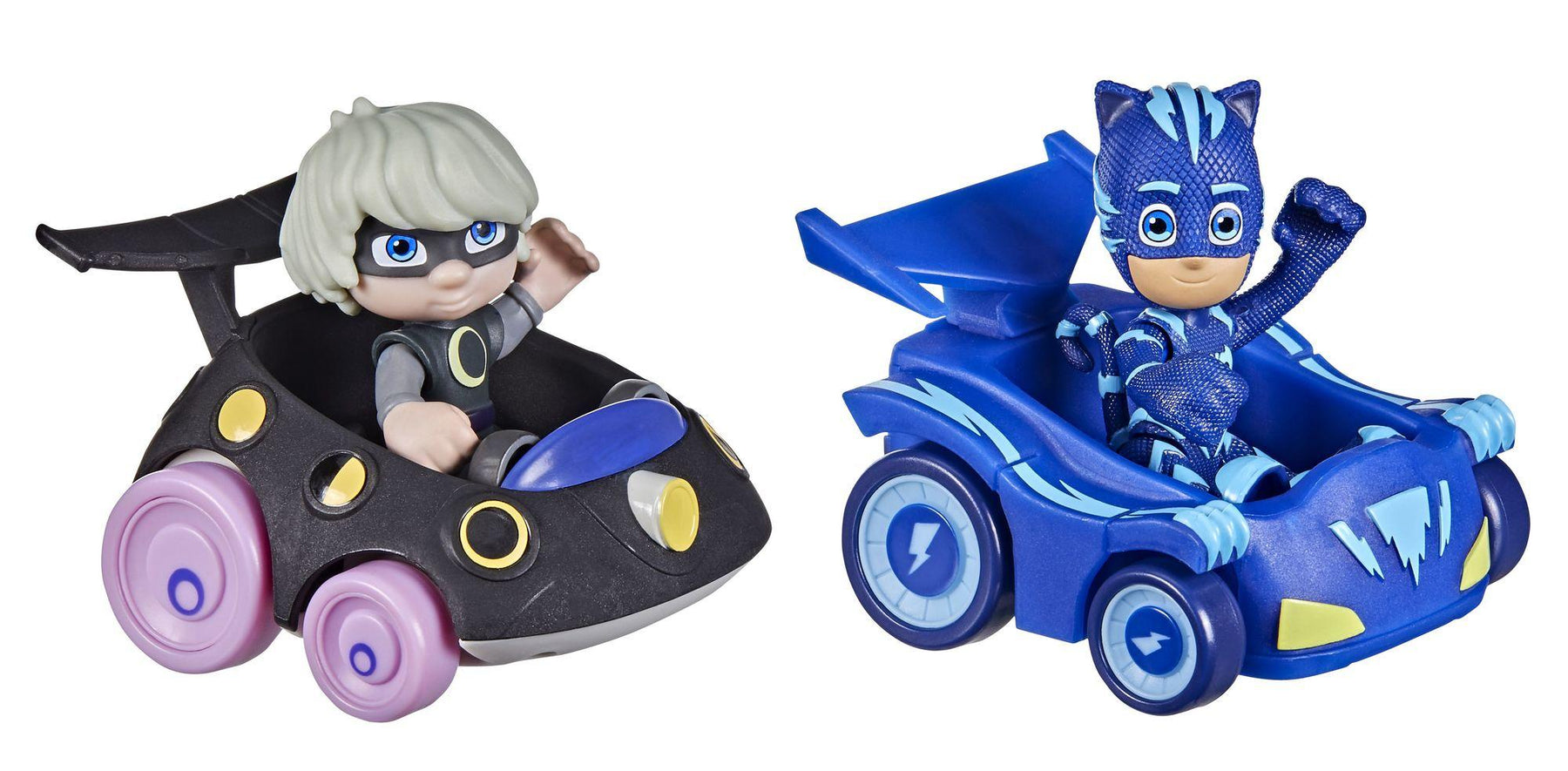 PJ Masks Hero VS Villain, Catboy VS Lunagirl Hahmot sekä Ajoneuvot