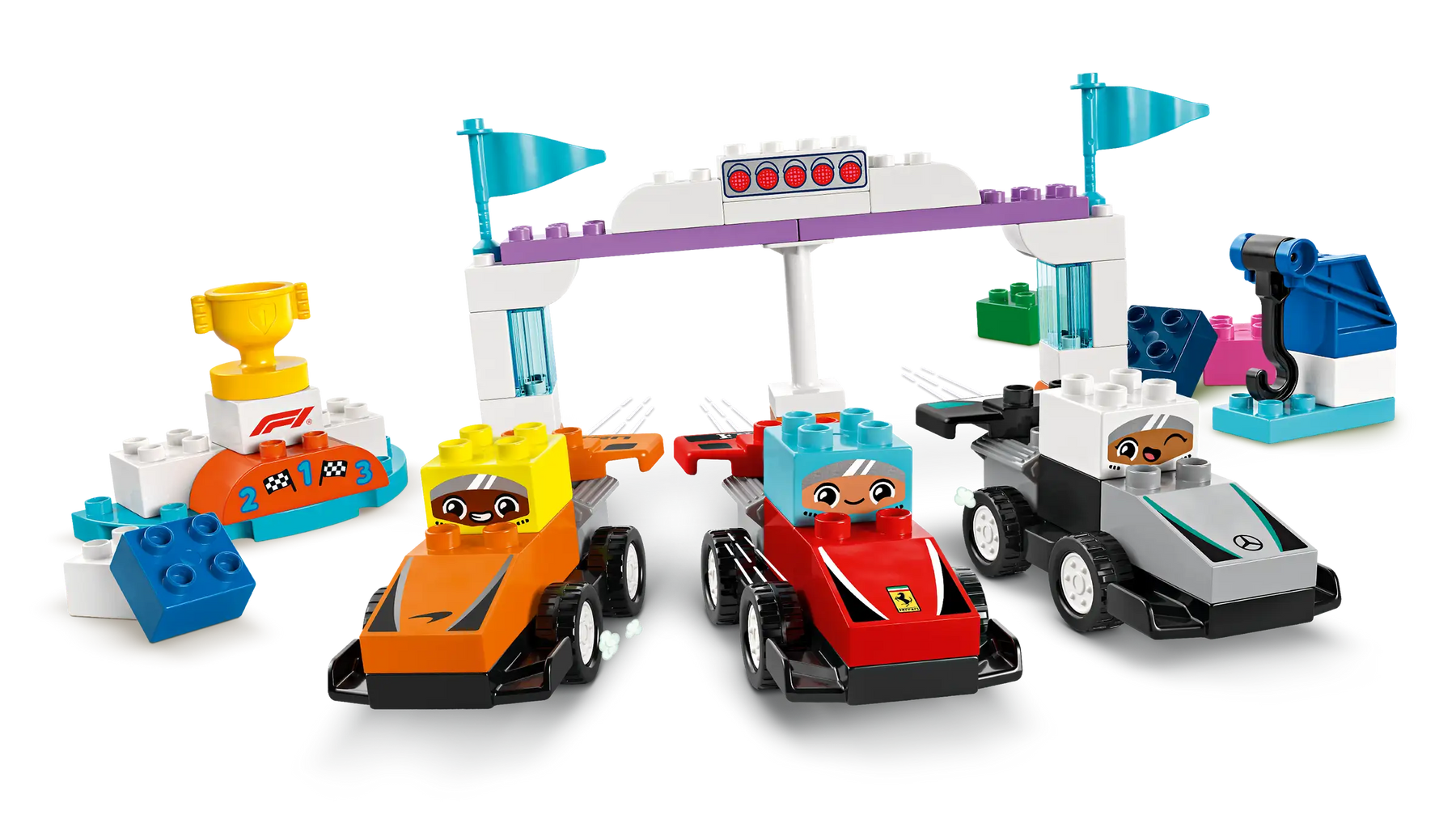 Lego Duplo 10445 F1®-tiimin Kilpa-autot ja Kuljettajat