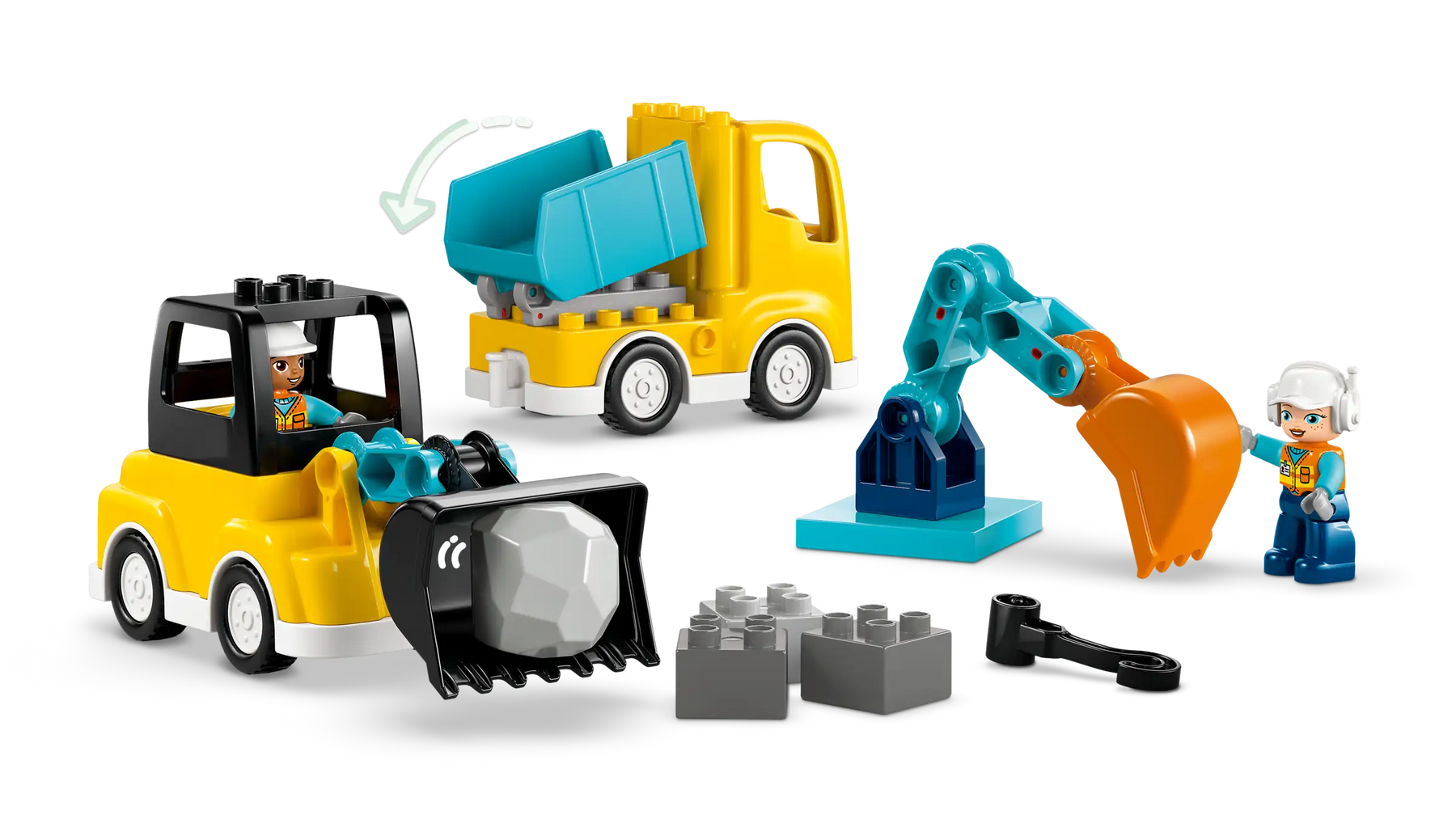 LEGO Duplo 10475 Työmaa-Ajoneuvot 3in1