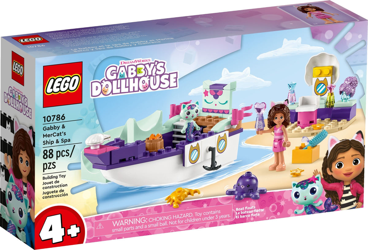 Lego Gabbys Dollhouse 10786 Gabbyn ja Merikatin Laiva ja Kylpylä