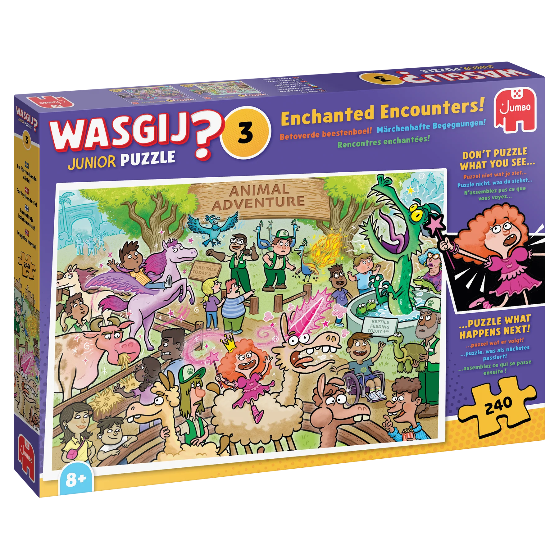 Wasgij Junior 3 Enchanted Encounters Mysteeripalapeli 240 Palaa
