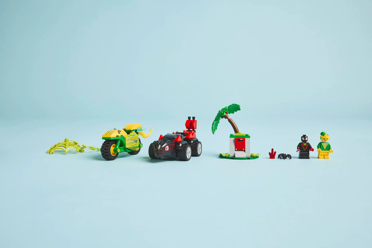 LEGO Marvel 11198 Spin ja Electro: Dinomenopelien Takaa-ajo