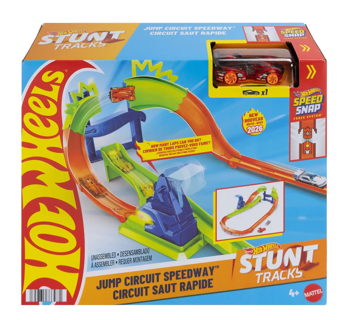 Hot Wheels Stunt Tracks Jump Circuit Speedway Autorata