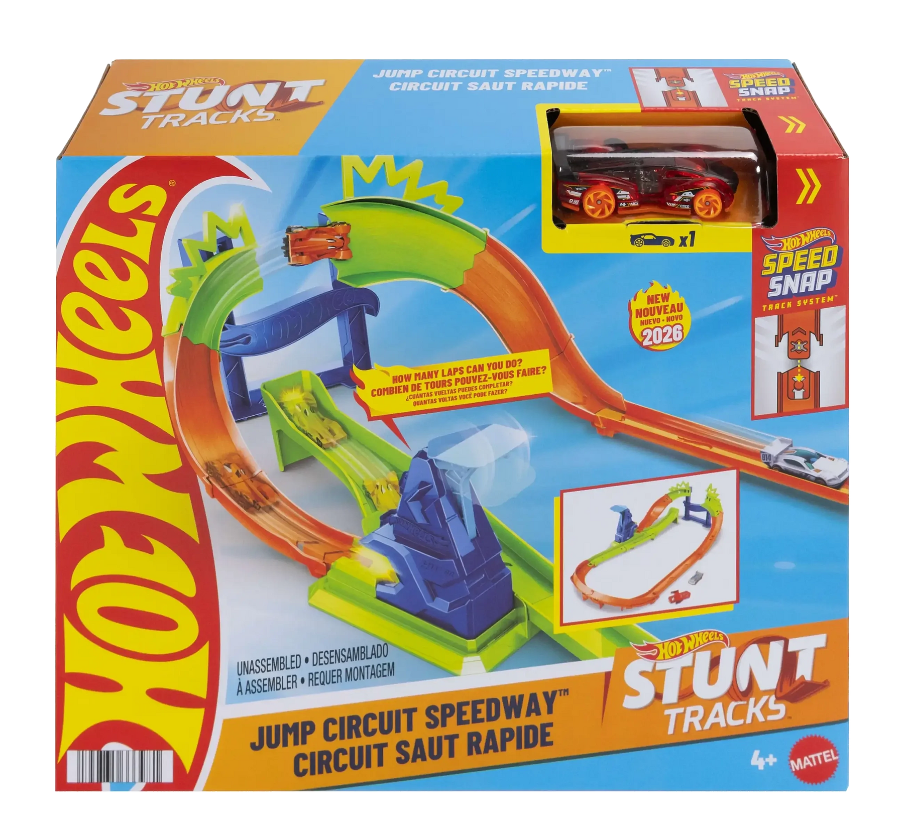 Hot Wheels Stunt Tracks Jump Circuit Speedway Autorata