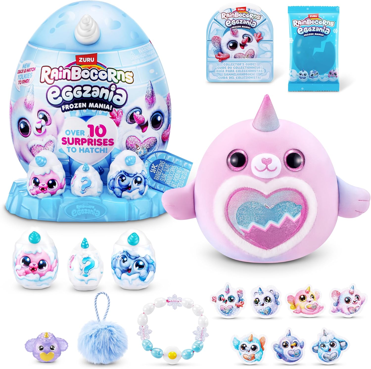 Zuru Rainbocorns Eggzania Frozen Mania Yllätyspehmolelu + 10 Yllätystä