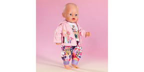  Baby Born Nukenvaate Huppari, Housut ja T-paita 43cm