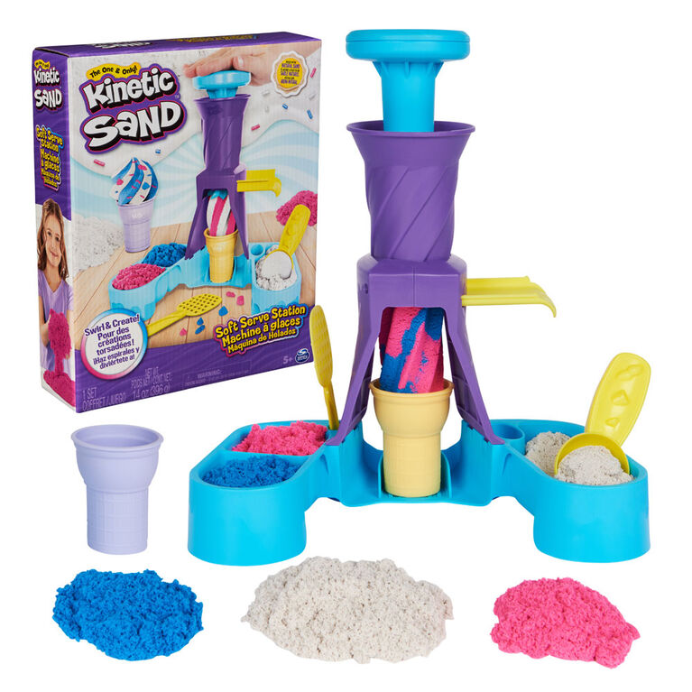 Kinetic Sand Taikahiekka Soft Serve Station Setti