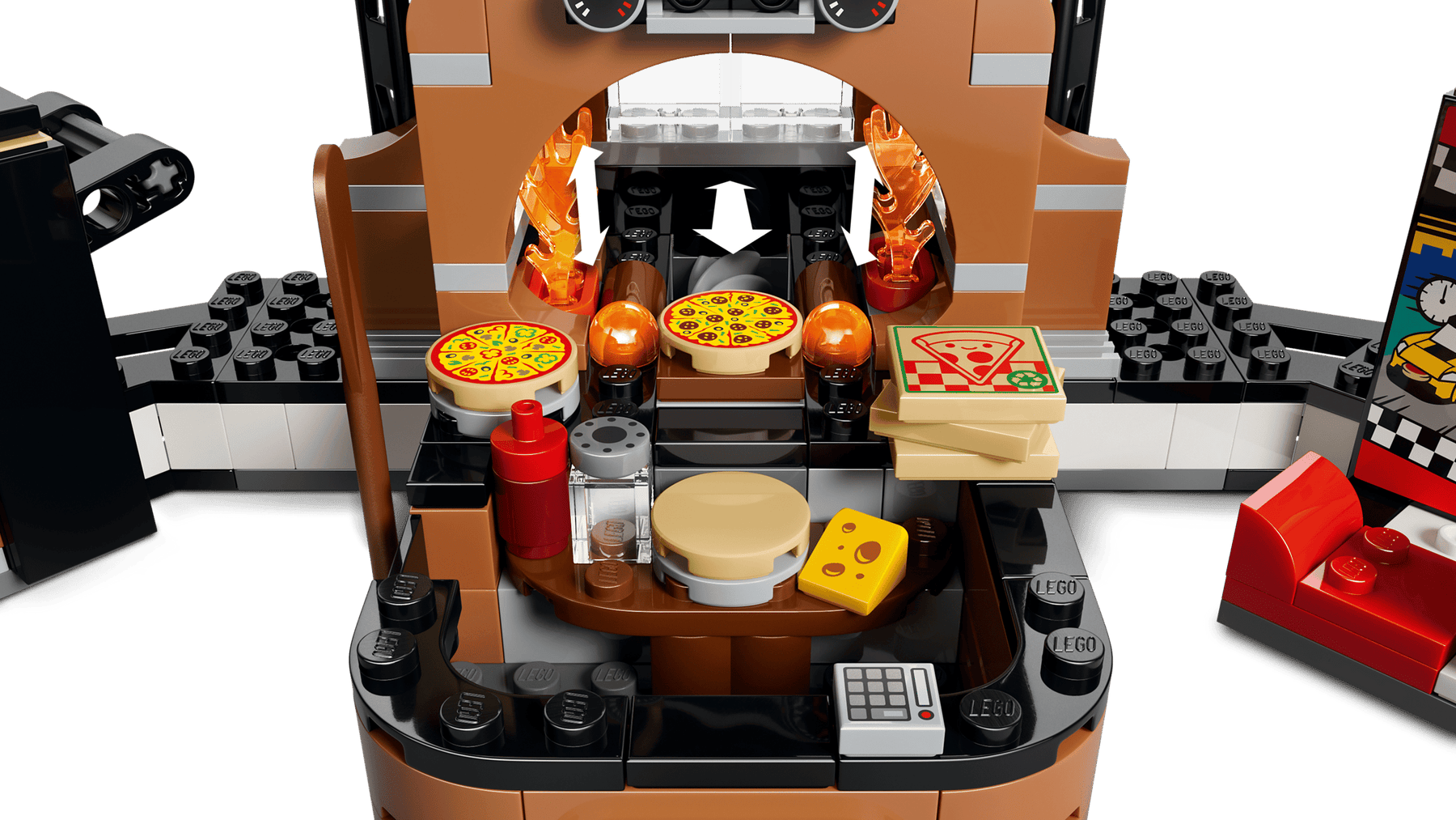 LEGO City 60496 Pizzaravintola ja Toimituskulkuneuvot