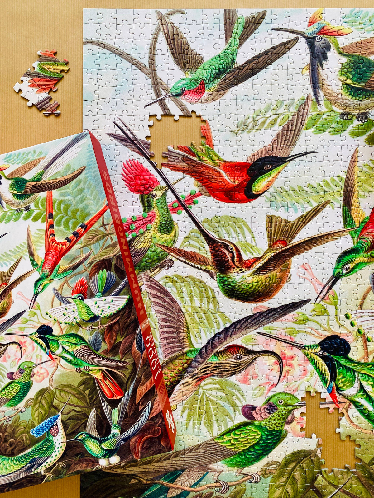 Penny Puzzle Kolibrit/Hummingbirds 1000 Palan Palapeli Vintage 
