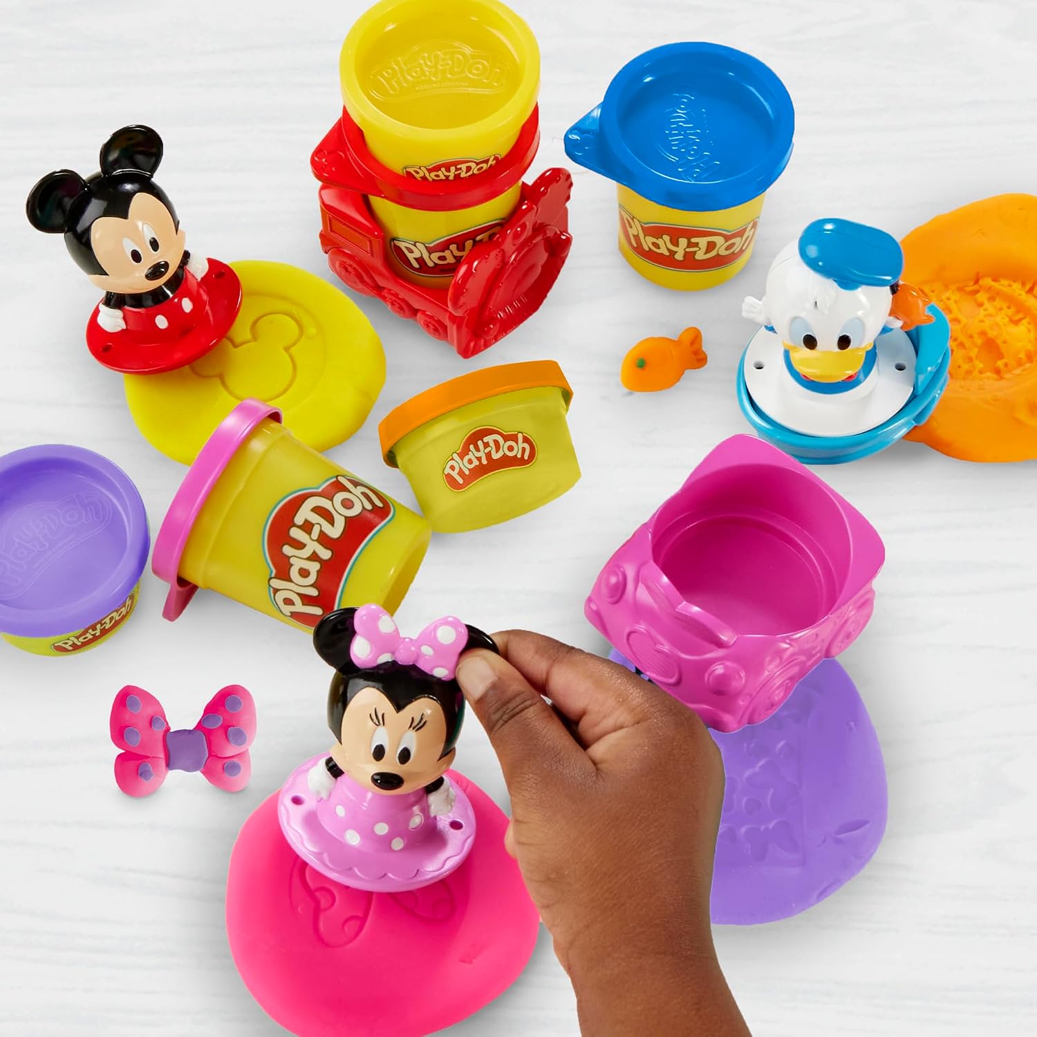 Play-Doh Disney Stamp And Go Mikki ja Minni Muovailuvaha Leikkisetti