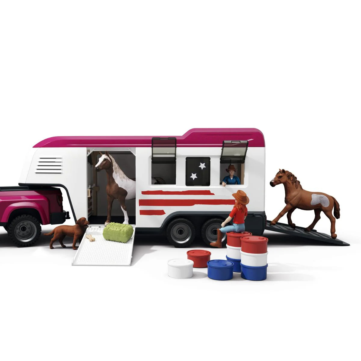Schleich 42705 Lakeside Auto ja Hevostraileri