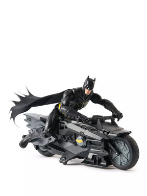 The Batman Stealth Batcycle RC Radio-Ohjattava Moottoripyörä ja Hahmo 30 cm