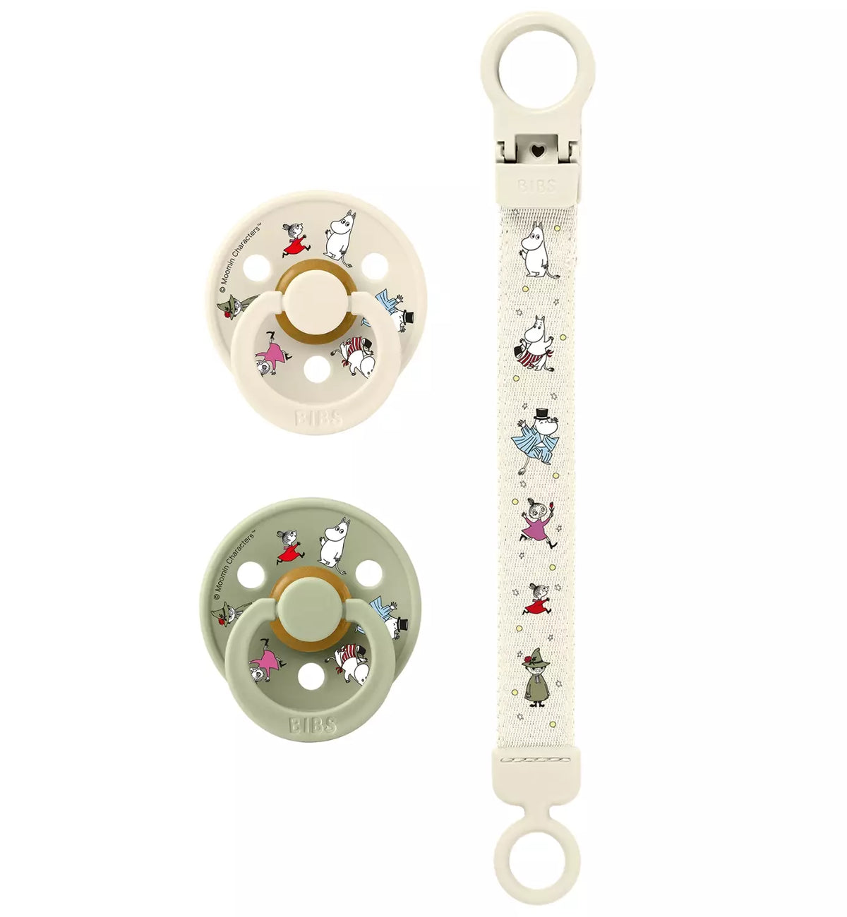 BIBS x Muumi Tutit ja Tuttinauha Lahjapakkaus