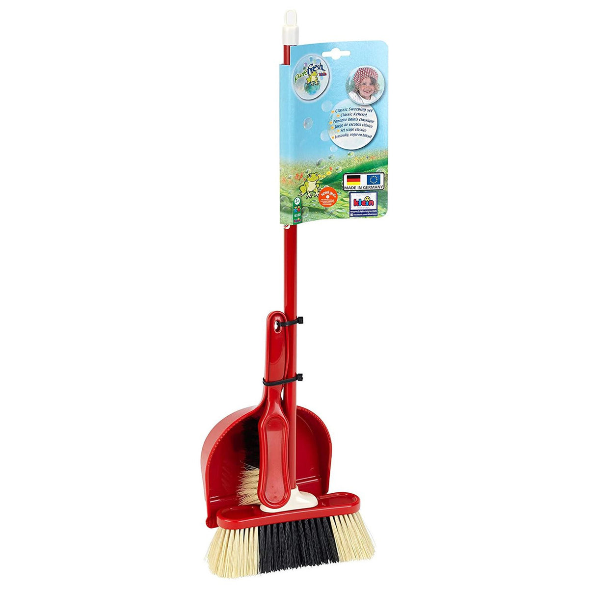 Klein Classic Sweeping Set 3 Pcs 2 Harjaa+Rikkakihveli Siivoussetti