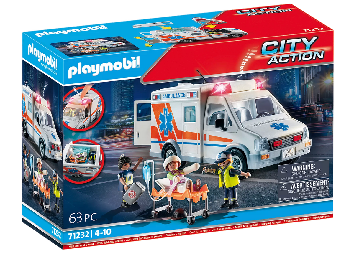 Playmobil 71232 Ambulanssi, Ensihoitajat ja Tarvikkeet