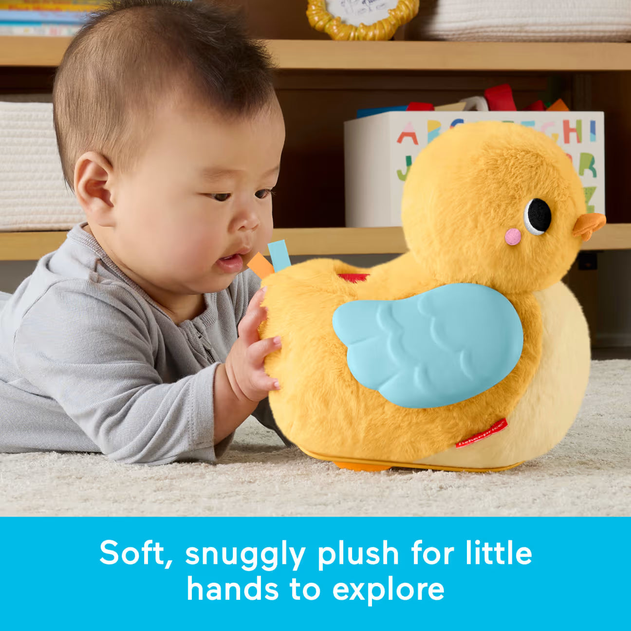 Fisher-Price Flap & Follow Duck Liikkuva Ankka Konttausopetteluun/Kävelyopetteluun 