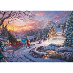 Schmidt Thomas Kinkade 1000 Palan Palapeli Cinderella Bringing Home The Tree
