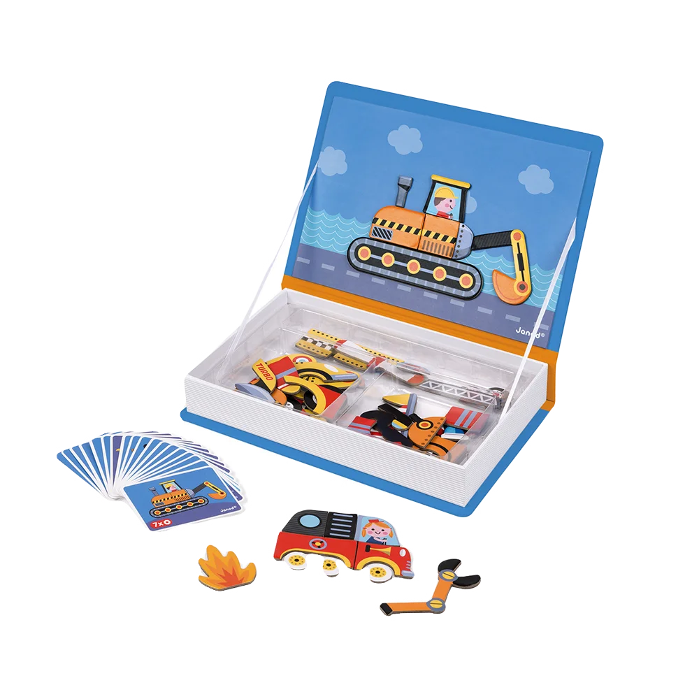 Janod Magneettikirja/Magneettitarina Kulkuneuvot/Ajoneuvot