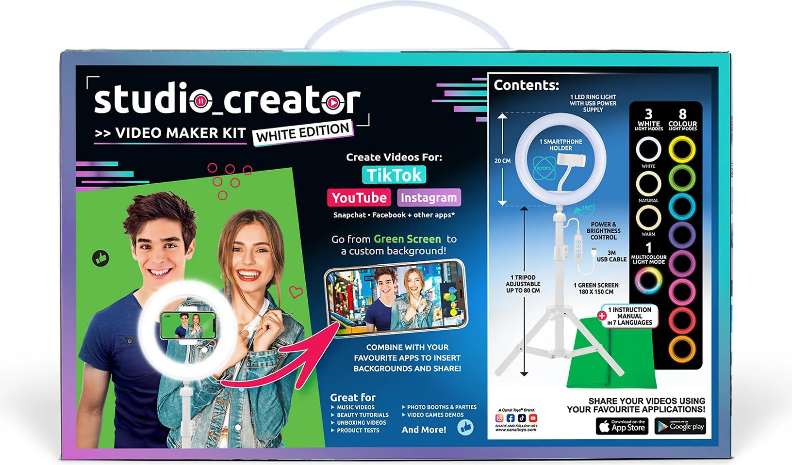 Studio Creator White Video Maker Kit, Videonteko Setti