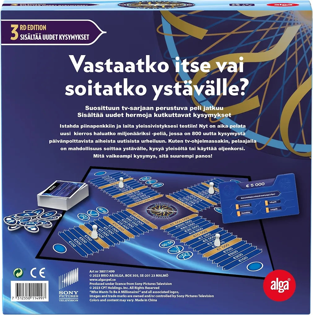 Haluatko Miljonääriksi 3rd Edition