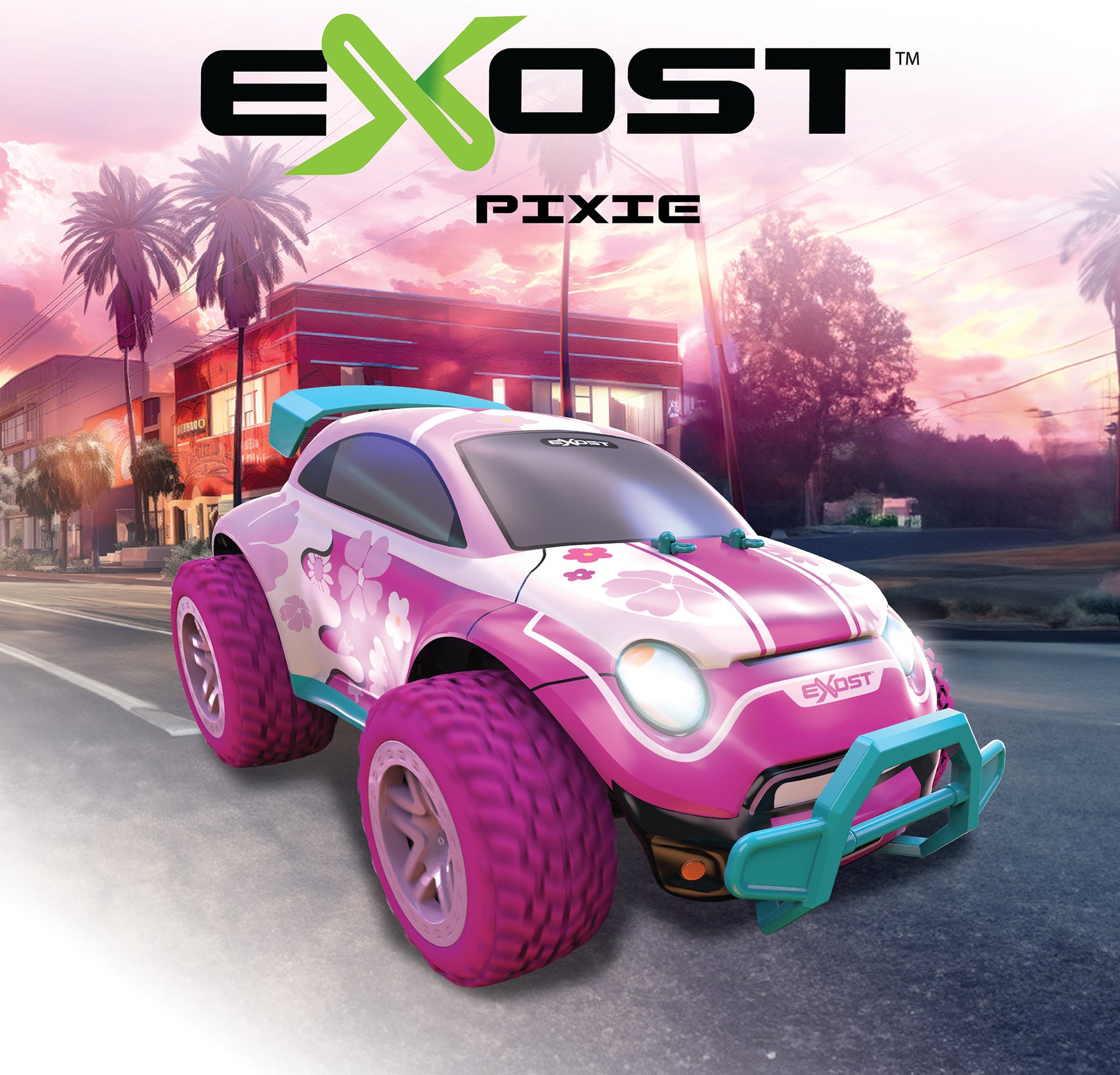 Exost Pixie Pinkki Radio-Ohjattava Auto