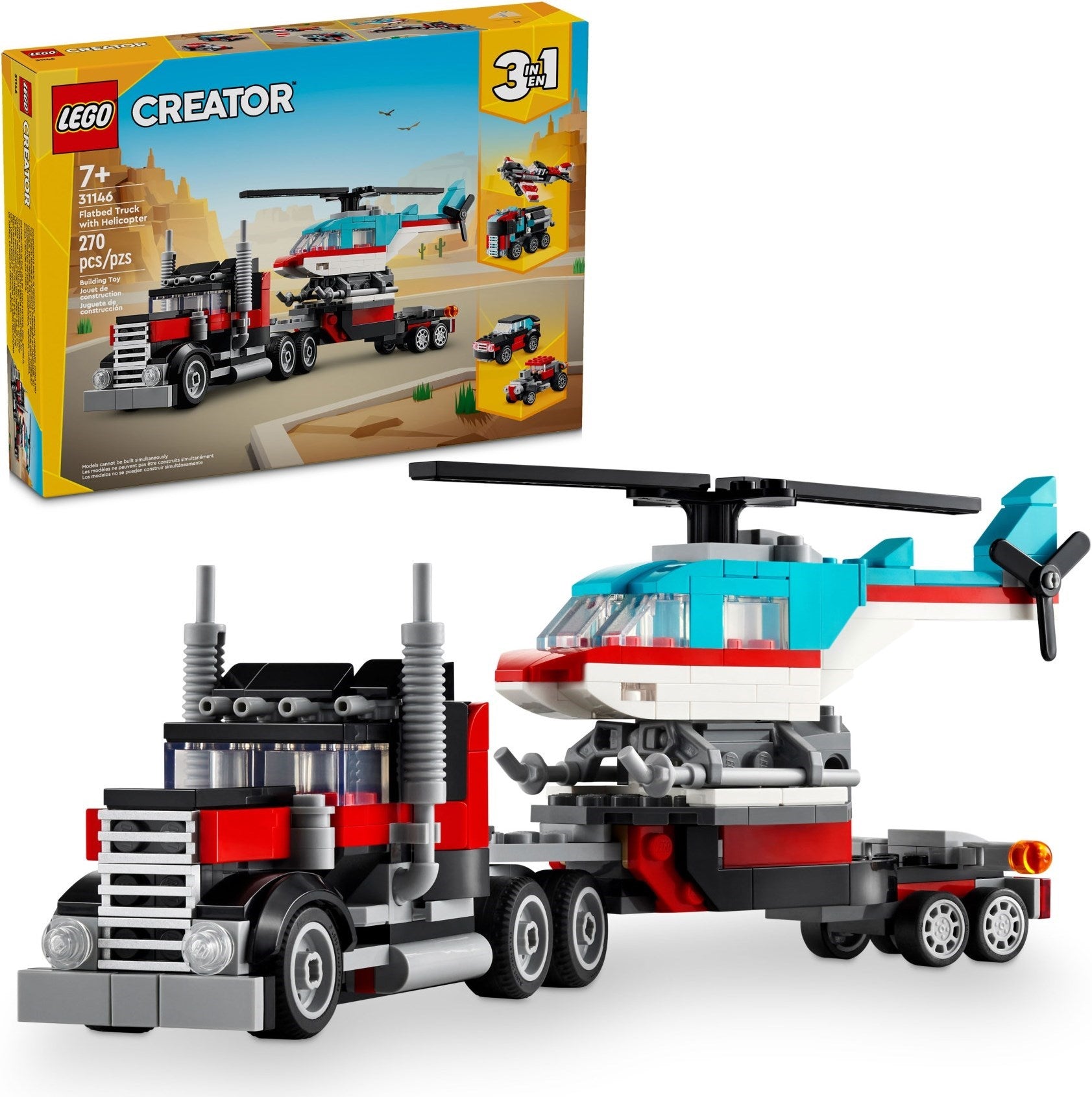 LEGO Creator 31146 Lava-auto ja Helikopteri