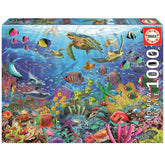 Educa 1000 Palan Palapeli Tropical Fantasy Turtles