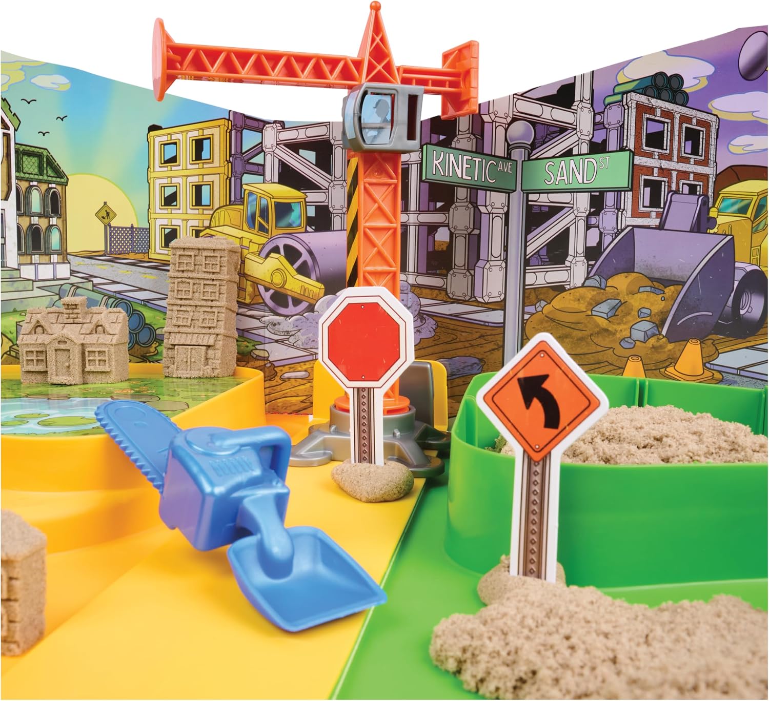 Kinetic Sand Construction Zone Työmaa Taikahiekka Leikkisetti