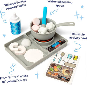 Melissa & Doug Water & Wow Simmer & Stir Hella Taikamaalaus Leikkisetti